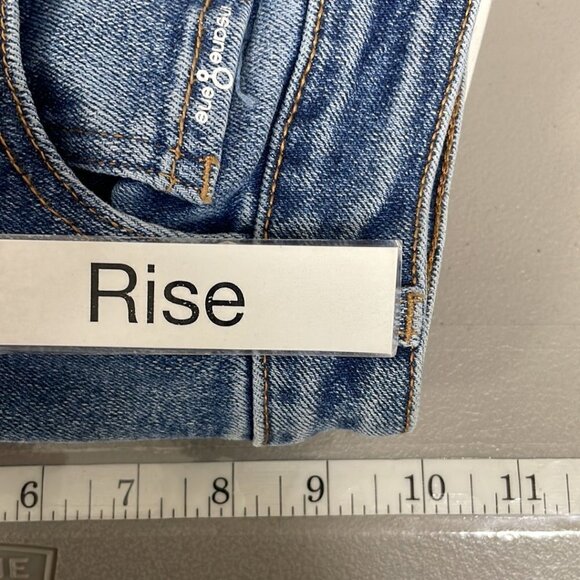 Insane Gene Jeans NWT Hi-Rise Ankle Skinny Medium Wash Blue Denim Size 1 24 - Picture 12 of 13